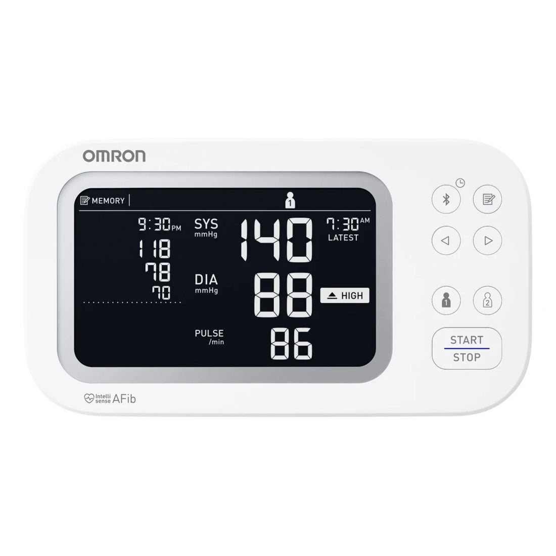 Omron Platinum Upper Arm Blood Pressure Monitor BP5465 AFib Screen [Bluetooth]